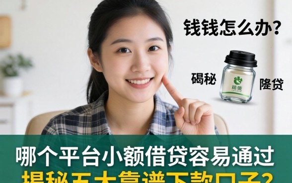 急需用钱怎么办？哪个平台小额借贷容易通过？揭秘五大靠谱下款口子