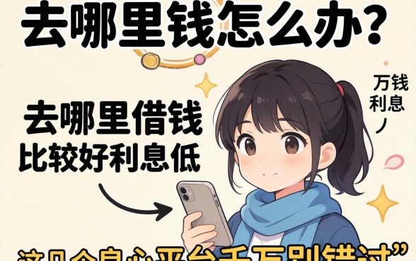 急需用钱怎么办?去哪里借钱比较好利息低?这几个良心平台千万别错过