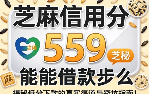 芝麻信用分559能借款么？揭秘低分下款的真实渠道与避坑指南