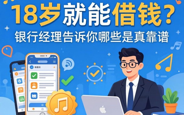 满18岁就能借钱的软件?银行经理告诉你哪些是真靠谱