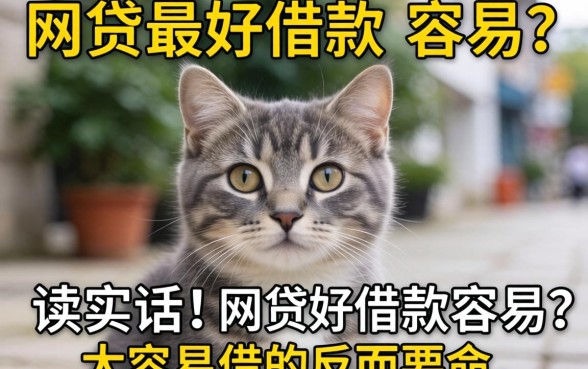 什么网贷最好借款最容易？说实话，太容易借的反而要命