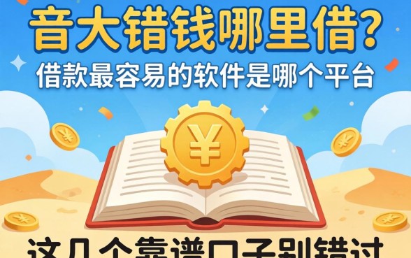 急需用钱哪里借?借款最容易的软件是哪个平台的?这几个靠谱口子别错过