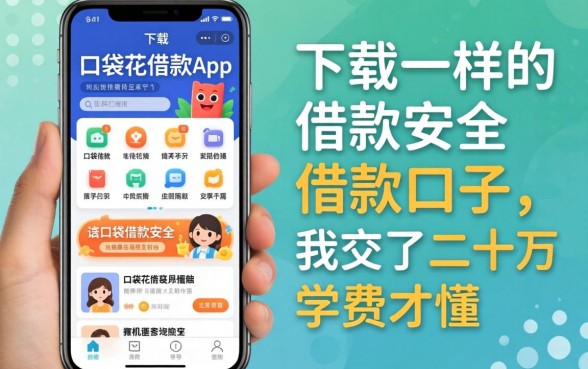 找像口袋花借款app下载一样安全的借款口子，我交了二十万学费才懂