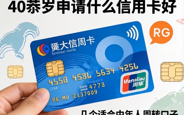 四十岁申请什么信用卡好？分享几个适合中年人的周转口子