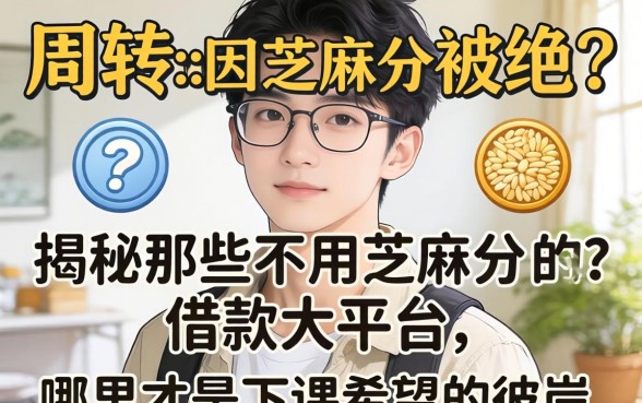 急需周转却因芝麻分被拒?揭秘那些不用芝麻分的借款大平台,哪里才是下款希望的彼岸?