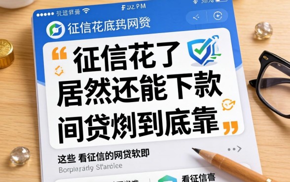 我征信花了居然还能下款，这些不看征信的网贷软件到底靠不靠谱