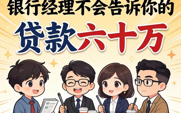 怎么贷款六十万？银行经理不会告诉你的三个门道