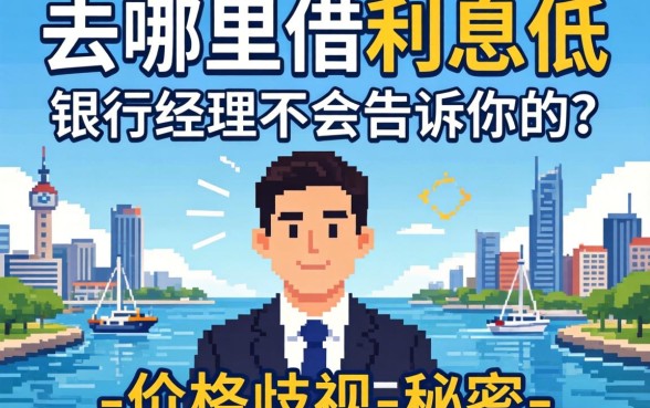 借钱去哪里借利息低?银行经理不会告诉你的-价格歧视-秘密