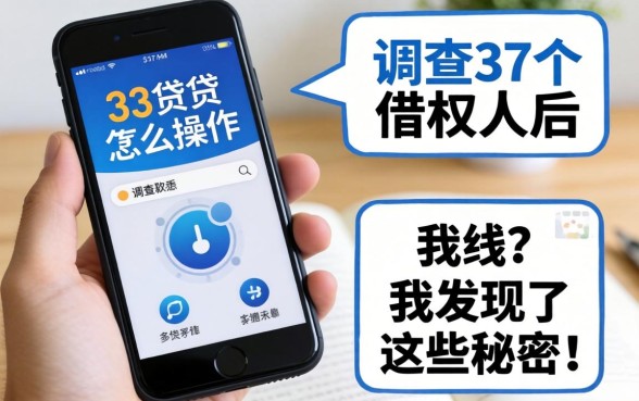 手机贷怎么操作？调查了37个借款人后，我发现了这些秘密