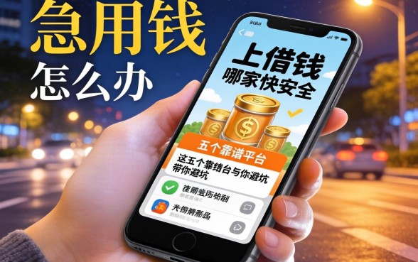 深夜急用钱怎么办?手机上借钱哪家快安全?这五个靠谱平台带你避坑