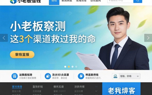 什么网站能借钱？小老板亲测：这3个渠道救过我的命