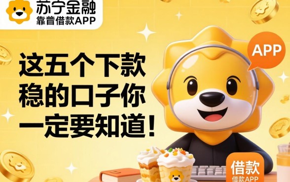 求推荐像苏宁金融那样靠谱的借款APP，这五个下款稳的口子你一定要知道！