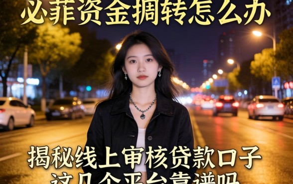 深夜急需资金周转怎么办？揭秘线上审核贷款口子，这几个平台靠谱吗？