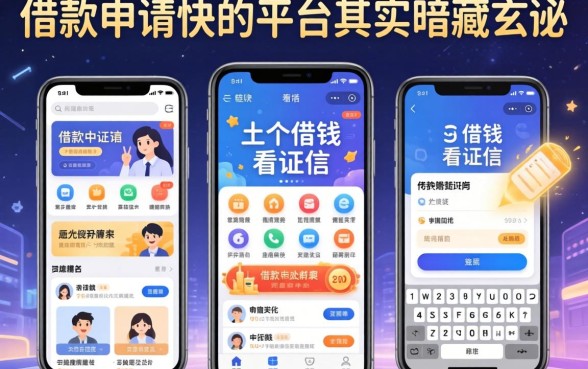 我试了几个借钱不看证信软件，发现借款申请快的平台其实暗藏玄机