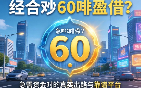 综合评分60哪里借？急需资金时的真实出路与靠谱平台推荐