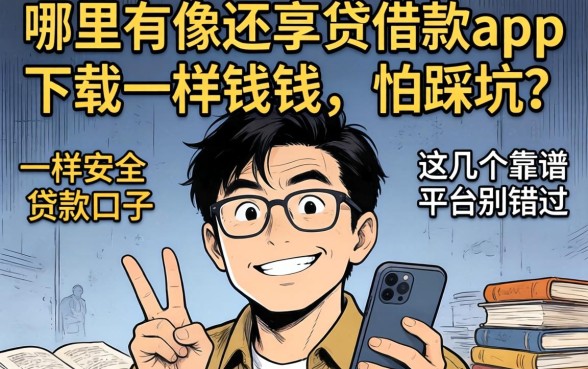 急需用钱却怕踩坑？哪里有像还享贷借款app下载一样安全的贷款口子？这几个靠谱平台别错过