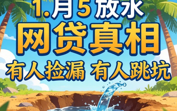 2026年6月份放水网贷真相：有人捡漏有人跳坑