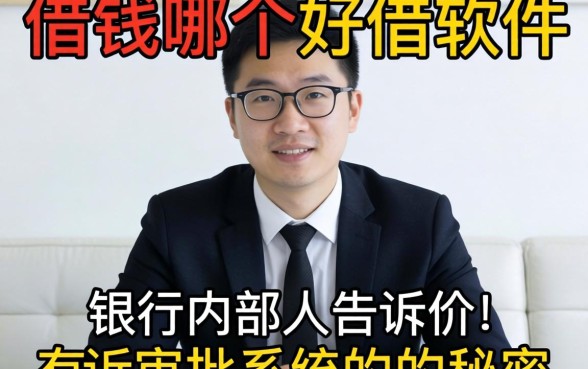 网上借钱哪个好借软件?银行内部人告诉你审批系统的秘密