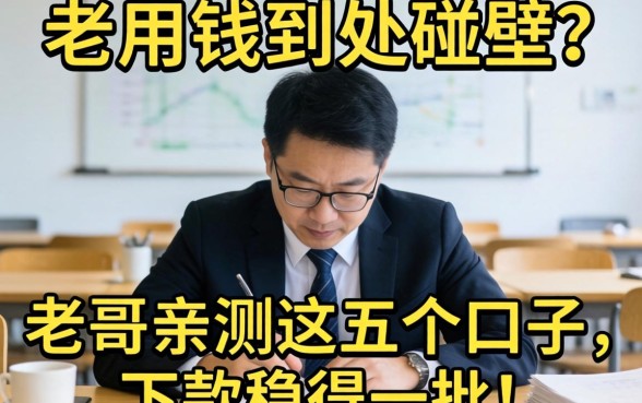 急用钱到处碰壁?老哥亲测这五个口子,下款稳得一批!_1