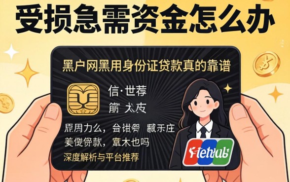 信用受损急需资金怎么办？黑户网黑用身份证贷款真的靠谱吗？深度解析与平台推荐