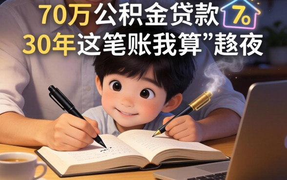 70万公积金贷款30年，这笔账我算了一整夜