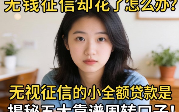 急需用钱征信却花了怎么办？无视征信的小额贷款是哪种？揭秘五大靠谱周转口子