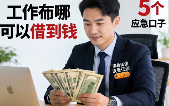 没工作在哪可以借到钱？分享5个不怎么看征信的应急口子
