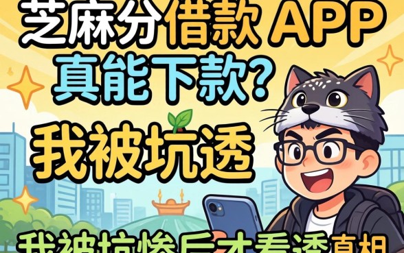 靠芝麻分借款的app真能下款?我被坑惨后才看透的真相