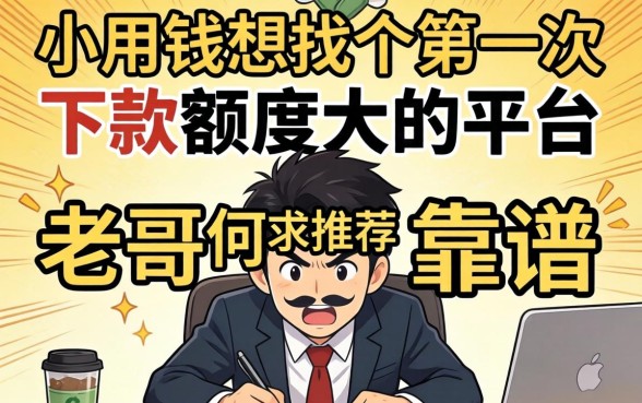 急用钱想找个第一次下款额度大的平台，老哥们求推荐靠谱的！