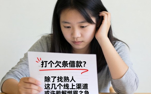 手头紧想打个欠条借款？除了找熟人，这几个线上渠道或许能解燃眉之急