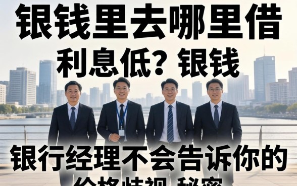 借钱去哪里借利息低?银行经理不会告诉你的-价格歧视-秘密