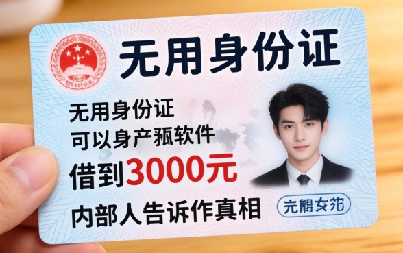 什么软件不用身份证可以借到3000元？内部人告诉你真相