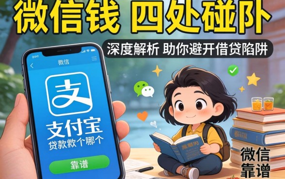 急需用钱却四处碰壁?微信支付宝贷款的软件哪个靠谱?深度解析助你避开借贷陷阱