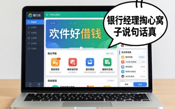 哪些软件好借钱的？银行经理掏心窝子说几句真话