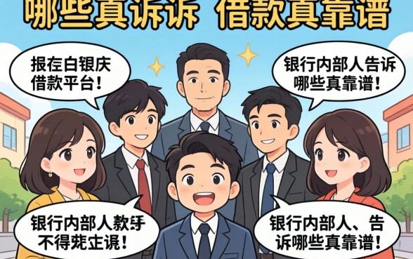 求几个好点的借款平台？银行内部人告诉你哪些真靠谱