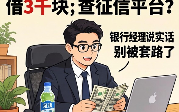 急借3千块不查征信平台?银行经理说实话,别被套路了
