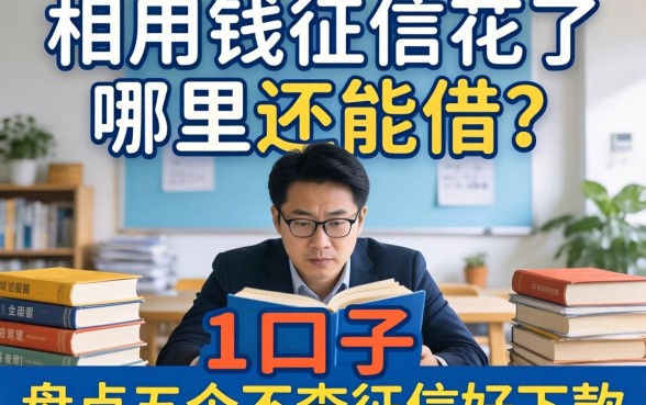 急用钱征信花了哪里还能借？盘点五个不查征信好下款的口子