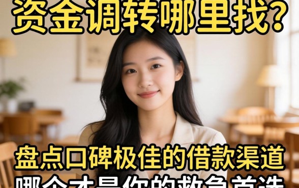 急需资金周转哪里找？盘点口碑极佳的借款渠道，哪个才是你的救急首选？