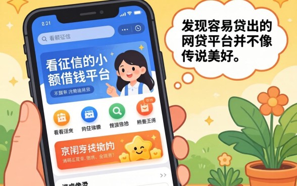 我试了那些不看征信的小额借钱平台，发现容易贷出的网贷平台并不像传说中那么美好