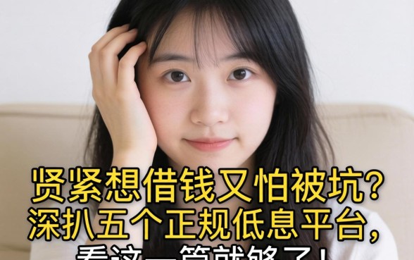 手头紧想借钱又怕被坑？深扒五个正规低息平台，看这一篇就够了！