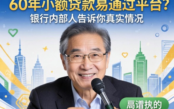 60岁小额贷款易通过平台？银行内部人告诉你真实情况