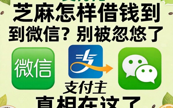 支付宝芝麻怎样借钱到微信？别被忽悠了，真相在这儿