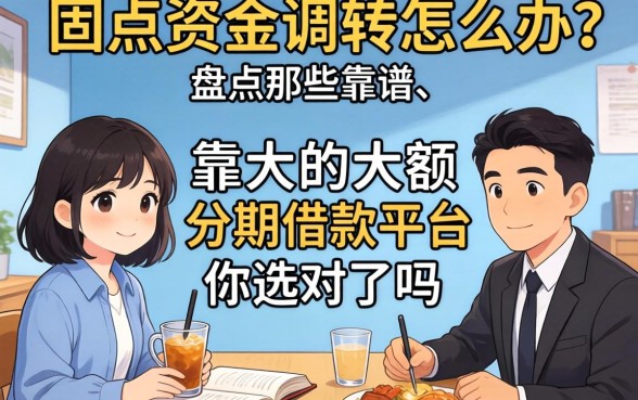 急需资金周转怎么办?盘点那些靠谱的大额分期借款平台,你选对了吗?