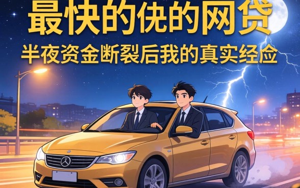 2026下款最快的网贷：半夜资金断裂后我的真实经历