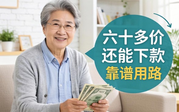 家里老人急需用钱，求推荐几个六十多岁还能下款的靠谱路子？