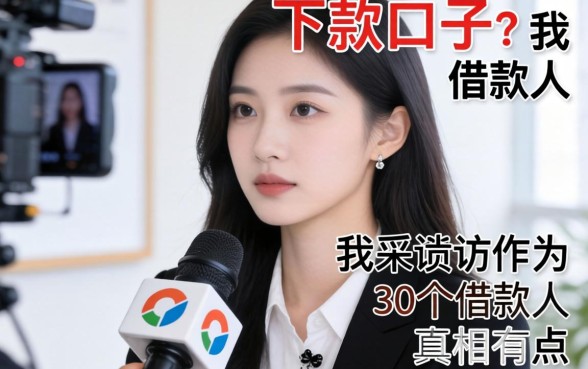 有啥好下款的口子?我采访了30个借款人,真相有点扎心