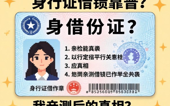 无需上传身份证的借钱软件靠谱吗？我亲测后的真相