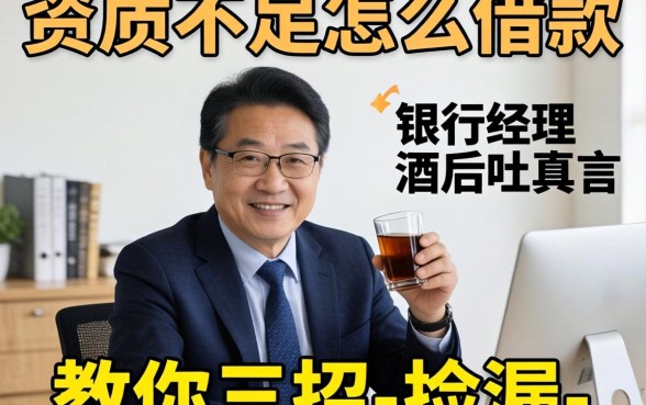 综合资质不足怎么借款？银行经理酒后吐真言，教你三招-捡漏-