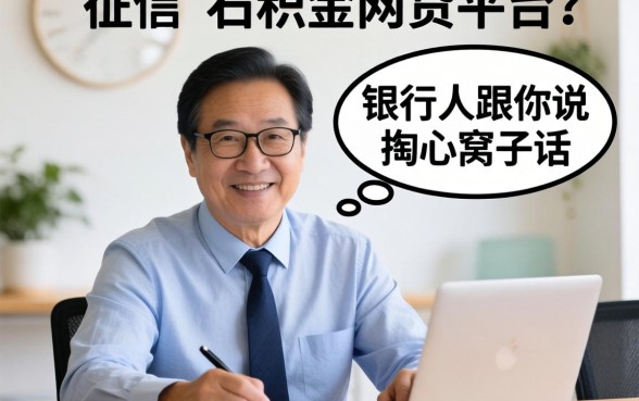 不用征信的公积金网贷平台？银行人跟你说句掏心窝子的话