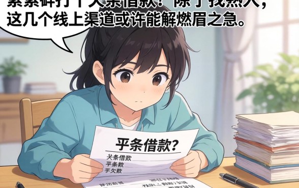 手头紧想打个欠条借款？除了找熟人，这几个线上渠道或许能解燃眉之急